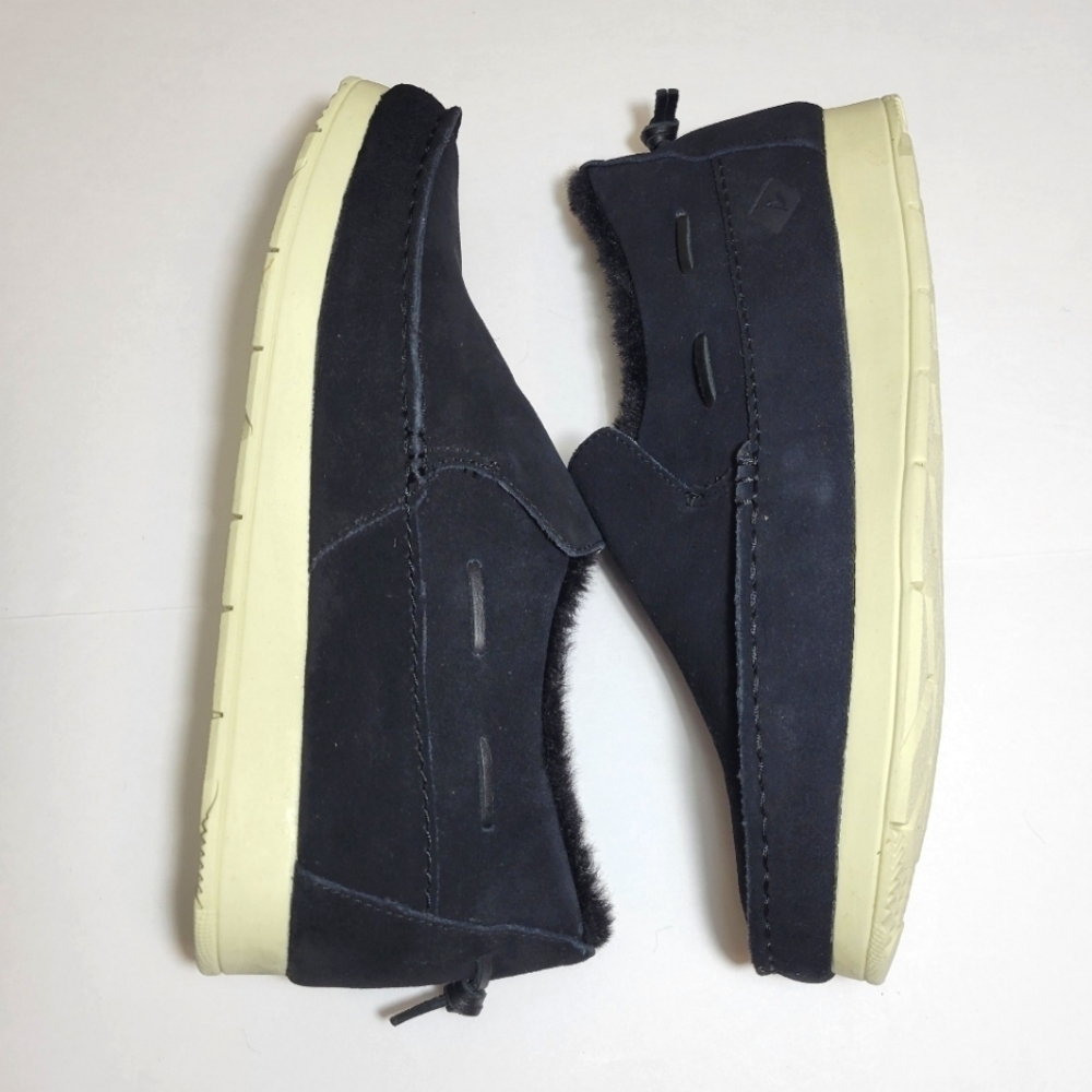 Sperry Moc Sider SR Men's Black Suede Round Toe Rubber Sole Comfort Shoe…